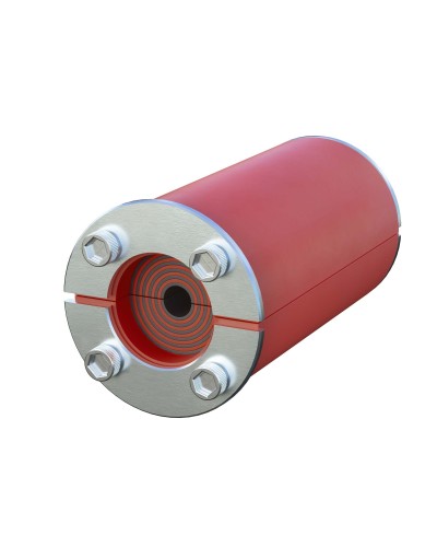 Проходка круглая, нержавеющая, D50х70 мм для кабелей D10-30 мм (DXF3114): Проходка круглая, нержавеющая во Владимире