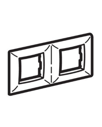 Рамка на 2+2 модуля (двухместная), слоновая кость (75012O): Рамка двухместная, Brava во Владимире