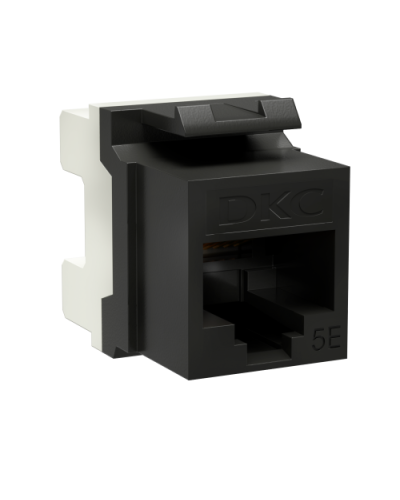 Модуль Keystone RJ45 CAT5E, 180 градусов, черный (RNK5EU180BK): Модуль неэкранированный во Владимире
