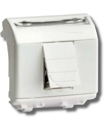 Розетка RJ-45 Brava 2 модуля белая (76450B): Розетка компьютерная с двумя разъёмами во Владимире