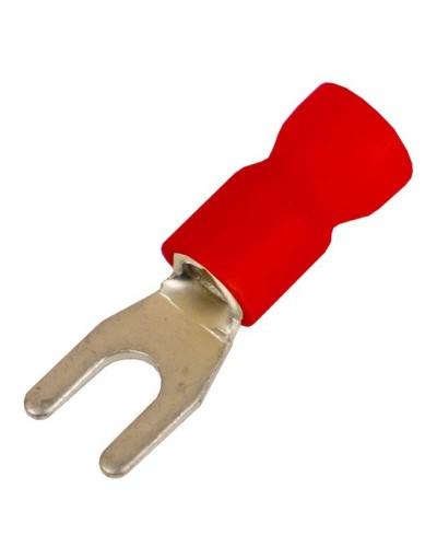 Наконечник вилочный НВИ 0,25-1,5 М4 (D4,3мм) (100 шт) (2A14P-EE-PVC). Наконечник вилочный с изолированным фланцем ПВХ. ДКС во Владимире