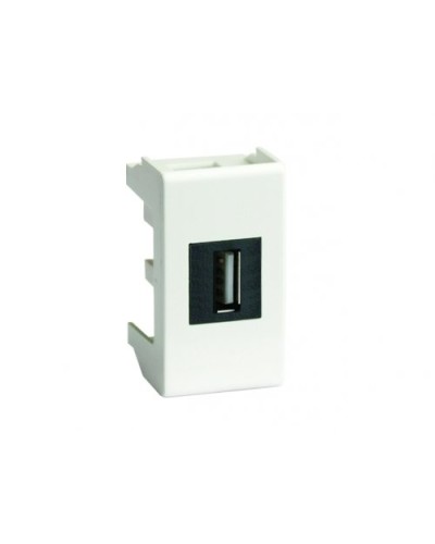 Розетка USB 2.0 Brava 1 модуль слоновая кость (75200S): Розетка USB во Владимире