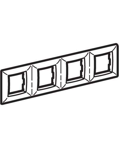 Рамка на 2+2+2+2 модуля (четырехместная), сл. кость (75014O): Рамка четырехместная, Brava во Владимире
