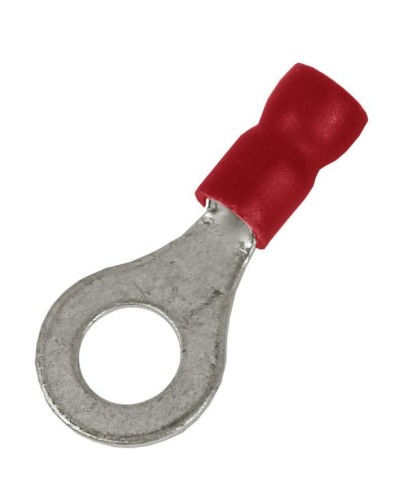 Наконечник НКИ 0,25-1,5 М5 (D5,3мм) с отверстием под винт (100 шт) (2A5P-EE-PVC). Наконечник с отверстием под винт и изолированным фланцем ПВХ. ДКС во Владимире