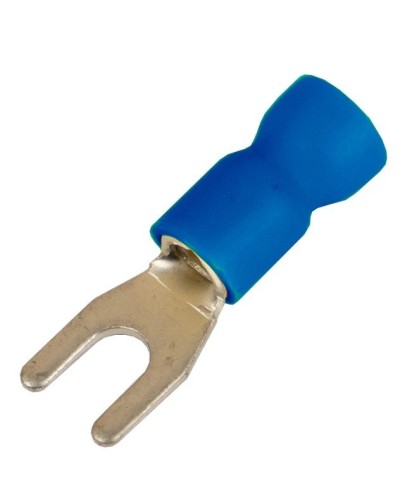 Наконечник вилочный НВИ 1,5-2,5 М3,5 (D3,7мм) (100 шт) (2B135P-EE-PVC). Наконечник вилочный с изолированным фланцем ПВХ. ДКС во Владимире