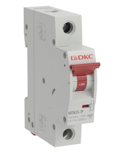 YON max MD63S 1P 6А 4,5кА C (MD63S-1PC6). Автоматический выключатель. ДКС во Владимире