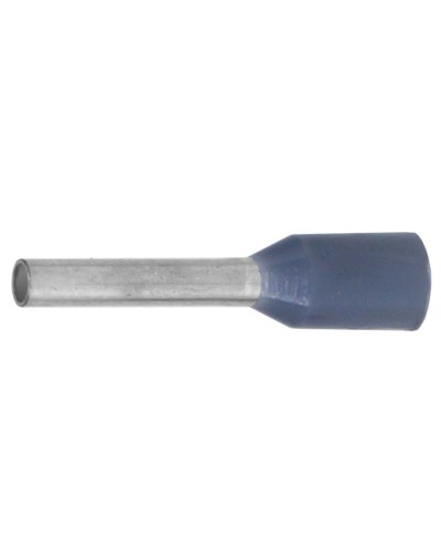 Наконечник-гильза НШВИ 0.75-12, серый (100 шт) (IF0.75-12GR). Наконечник-гильза с изолированным фланцем. ДКС во Владимире