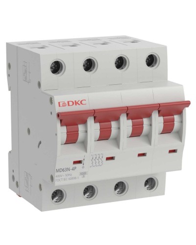 YON max MD63N 4P 40А 6кА C (MD63N-4PC40). Автоматический выключатель. ДКС во Владимире