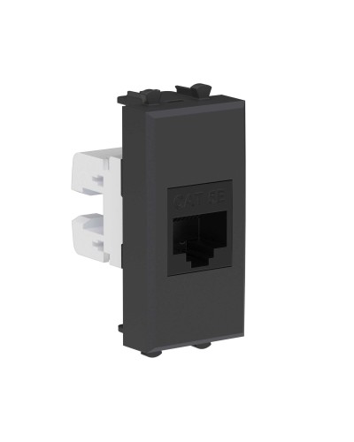 Розетка RJ-45, кат.5E, Avanti, 1 модуль, черный матовый (4412661): Розетка компьютерная модульная во Владимире