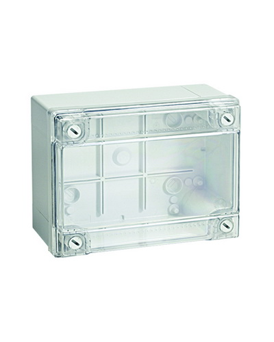 Коробка ответвительная с гладкими стенками IP56, 300х220х120 (54320). Коробка ответвительная с гладкими стенками и прозрачной крышкой. ДКС во Владимире
