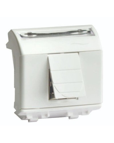 Розетка RJ-45 Brava 2 модуля слоновая кость (75655S): Розетка компьютерная с двумя разъёмами во Владимире