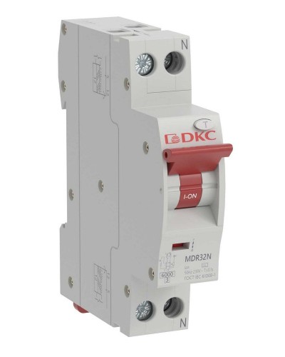 YON max MDR, 1P+N, 30mA, 6A, 6kA, А (MDR32N-1N2C6-A). Компактный автоматический выключатель дифференциального тока. ДКС во Владимире