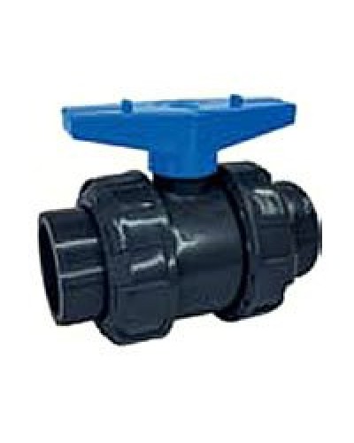 Ecoplast кран шаровый d25 (уплотнение TPV, остальное EPDM) с муфтовым окончанием (49447). Кран шаровый. Экопласт во Владимире