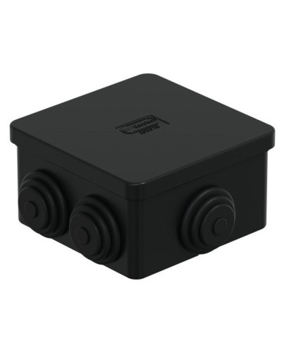 Коробка JBS070 70х70х40, 6 вых., IP44, черная (44056BL-1). Коробка монтажная. Экопласт во Владимире