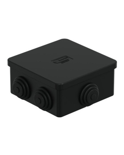 Коробка JBS080 85х85х50, 6 вых., IP44, чёрная (44066BL-1). Коробка монтажная. Экопласт во Владимире