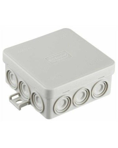 Коробка JBL085 85х85х38, 12 вых., 8P (0,15...2,5мм²) серая (43355HF-GR). Коробка монтажная, огнестойкая, без галогена. Экопласт во Владимире