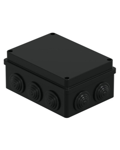 Коробка JBS150 150х110х70, 10 вых., IP55, черная (44009BL-1). Коробка монтажная. Экопласт во Владимире