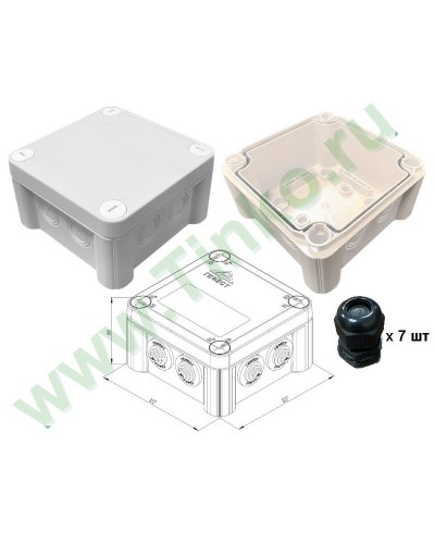 КМ-1212(П)-IP66(П6-12). Коробка монтажная. Гефест во Владимире