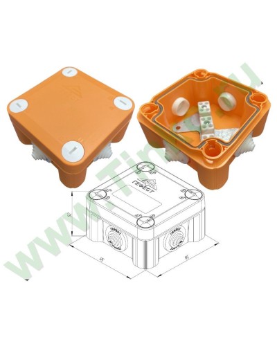 КМ-О-1010(П)(8к)-IP55: Коробка монтажная огнестойкая во Владимире