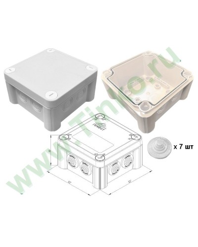 КМ-1212(П)-IP55. Коробка монтажная. Гефест во Владимире