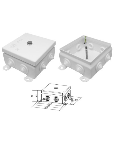 КМ IP55-1212. Коробка монтажная электротехническая. Гефест во Владимире