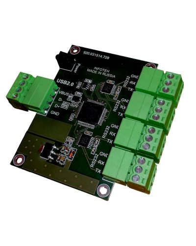 AVT-USB/4RS232. Промышленный преобразователь USB в RS-232. Инфотех во Владимире