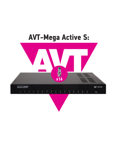 AVT-Mega Active S. 16-ти канальный комплект для передачи AHD/CVI/TVI 5Mp/4Mp/1080p. Инфотех во Владимире