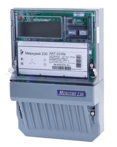 Меркурий 230 ART-01 PQRSIN 3ф 5-60А 1.0/2.0 класс точности, многотарифный (М0000051910). Счетчик электроэнергии. Инкотекс во Владимире