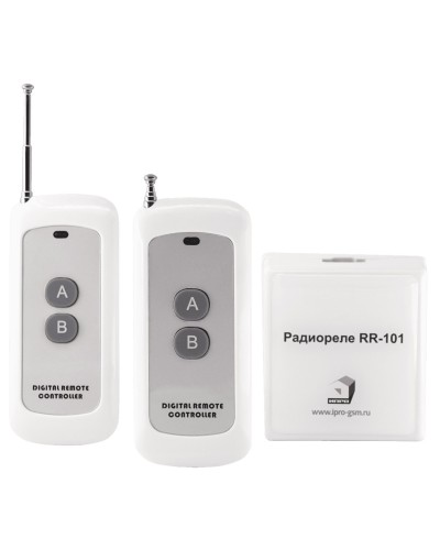 RR-101 + 2 пульта, 250-950 метров, двойное питание 12В и 220В. Комплект радиореле. ИПРо во Владимире