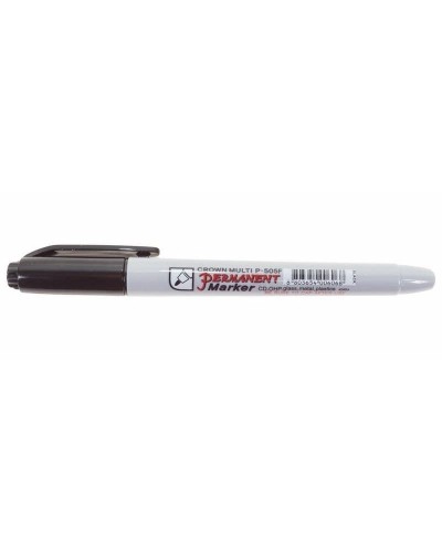 Маркер перманентный Crown «Multi Marker Super Slim» 1 мм, черный, пулевидный (08-8001): Ручка для маркировки во Владимире