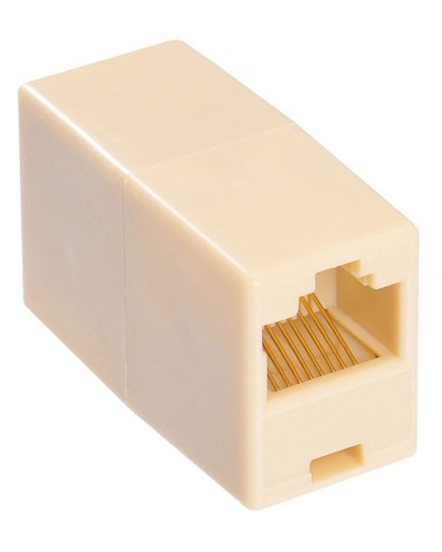 RJ-45 (розетка)-RJ-45 (розетка) (бежевый): Разъем распределительный во Владимире