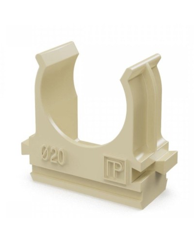 Крепёж-клипса для труб АБС-пластик сосна D20 (100 шт) (PR13.0049). Крепление для труб ПВХ. Промрукав во Владимире