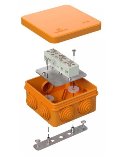Коробка огнестойкая 80х80х40 (40-0210-FR1.5-6). Коробка огнестойкая для открытой установки. Промрукав во Владимире