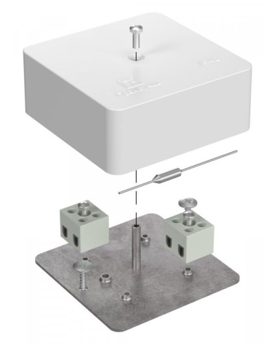 Коробка огнестойкая 75х75х30 (40-0450-FR2.5-4-П). Коробка огнестойкая для открытой установки. Промрукав во Владимире