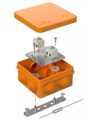 Коробка огнестойкая 80х80х40 (40-0210-FR2.5-4-П). Коробка огнестойкая для открытой установки. Промрукав во Владимире