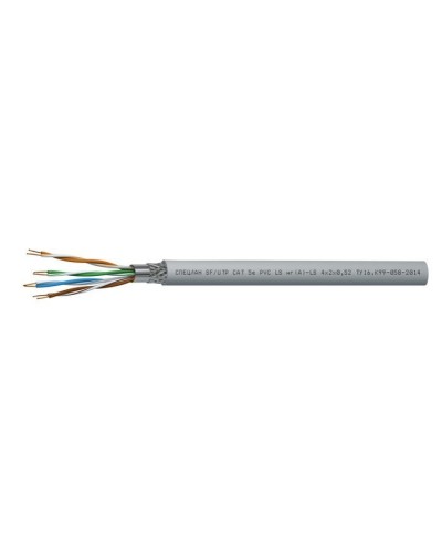 СПЕЦЛАН SF/UTP Cat 5e PVC LSнг(А)-LS 4х2х0,52. Кабель «витая пара» (LAN) для структурированных систем связи. Спецкабель во Владимире